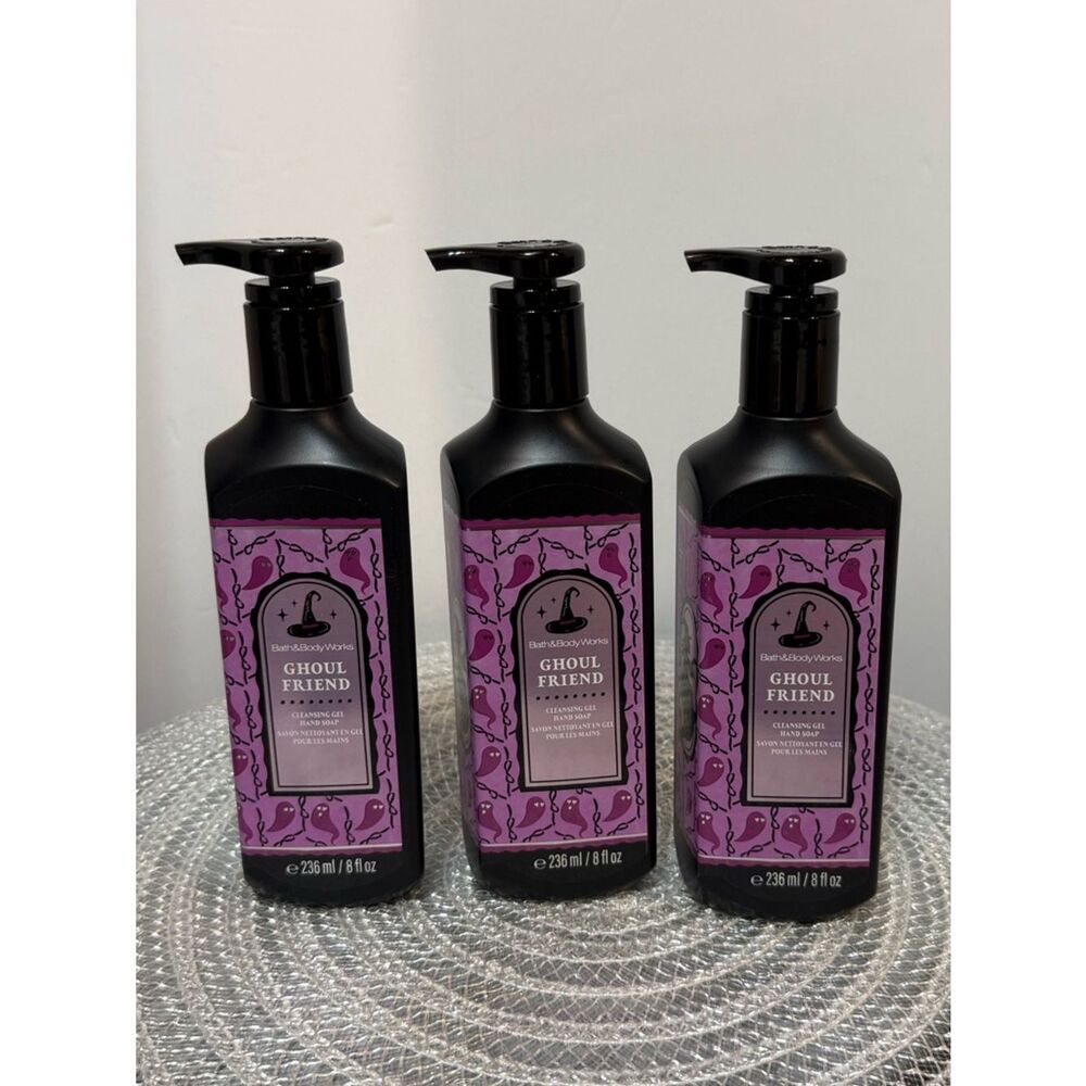 BBW Ghoul Friend Cleansing Gel Hand Soap Set of 3 NWT